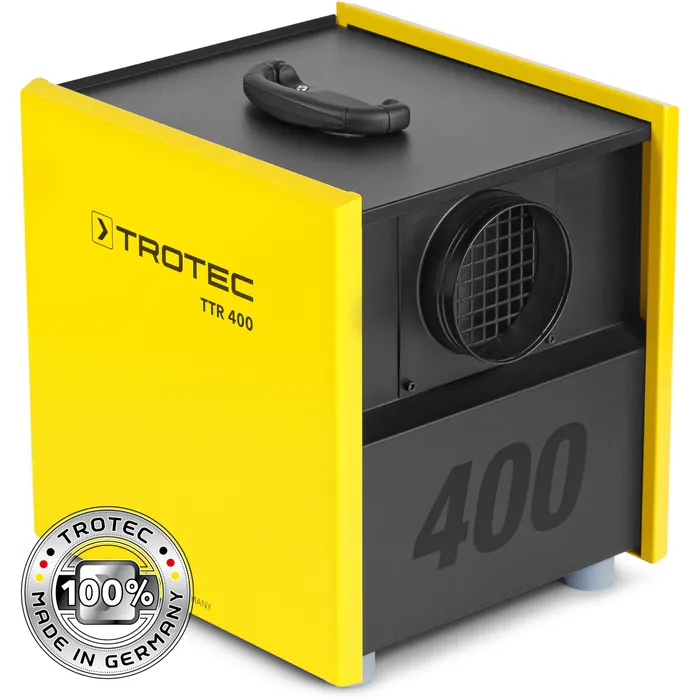 Trotec TTR 400 industrial desiccant dehumidifier for low-temperature humidity control.