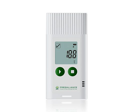 Freshliance TagPlus multi-use USB temperature data logger with LCD screen.