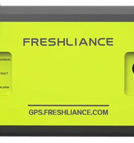 Freshliance Fresh Tracker 1 real-time GPS temperature logger device.